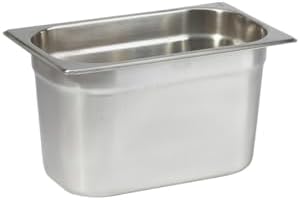 Paslanmaz Çelik Gastronom/gastronorm Küvet Gn 1/4-150 (26,5 X 16,2 X 15 CM)