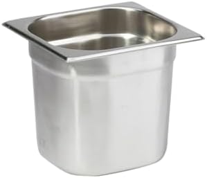 Paslanmaz Çelik Gastronom/gastronorm Küvet Gn 1/6-150 (17,6 X 16,2 X 15 CM)