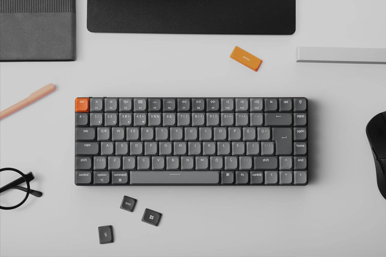 Keychron K3 Max QMK/VIA Kablosuz Özel Mekanik Klavye Q Türkçe (K3M-H1-TR)