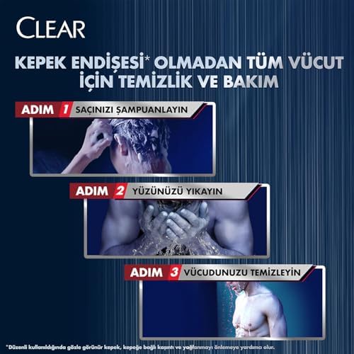 Alternative view of Clear Men 3in1 Şampuan & Duş Jeli Yağlanma Karşıtı Lime Özü 350 ml