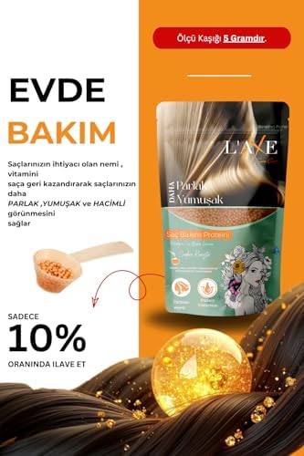 Hasarlı-Kabaran Saçlara Bakım Terapisi | Saç Bakım Proteini | 50 Gram