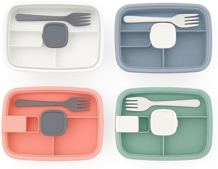 Vakumlu Lunchbox Yemek Kabı – Sızdırmaz, Taşınabilir ve Sağlıklı Saklama Kutusu | Çatal Kaşık Bölmeli | Gıda Dostu (GRİ)