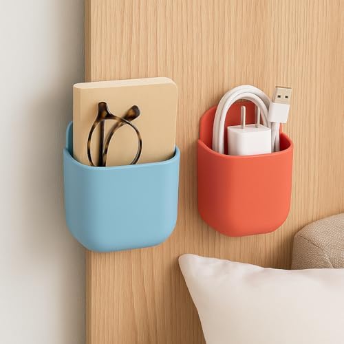 Alternative view of 2'li Yapışkanlı Masa Kenarı Organizer Cep – Kalem, Defter, Telefon Düzenleyici Saklama Kutusu | Masaya Zarar Vermeyen, Delmeden Uygulanan Pratik Organizer