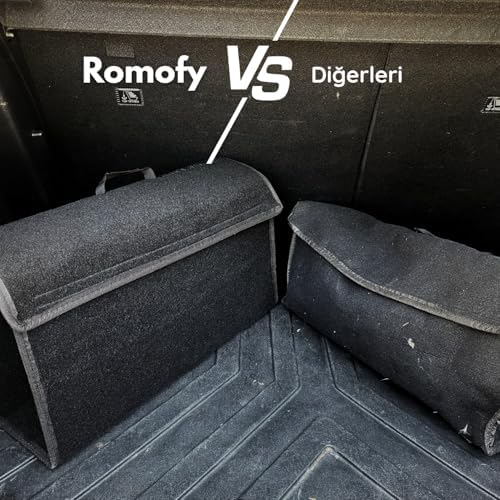 Alternative view of Oto Bagaj Organizer [Kalın Keçe] - Kapaklı Toparlayıcı Bagaj Çantası - Araba Aksesuar Toparlayıcı, Araç Organizer - Altında ve Yanında Bagaja Yapışan Malzeme