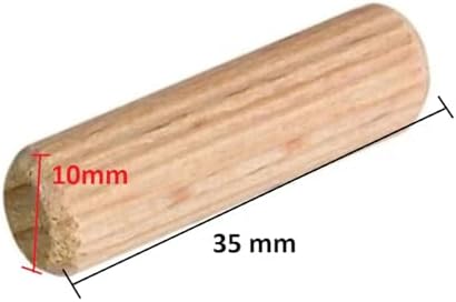 Ahşap Yivli Kavela Pimi 10x35mm 100 Adet