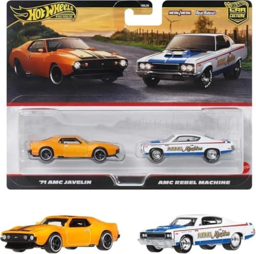 Alternative view of 1:64 Premium Car Culture 2'li Paket 71 AMC JAVELIN & AMC REBEL MACHINE HBL96 - JBL06