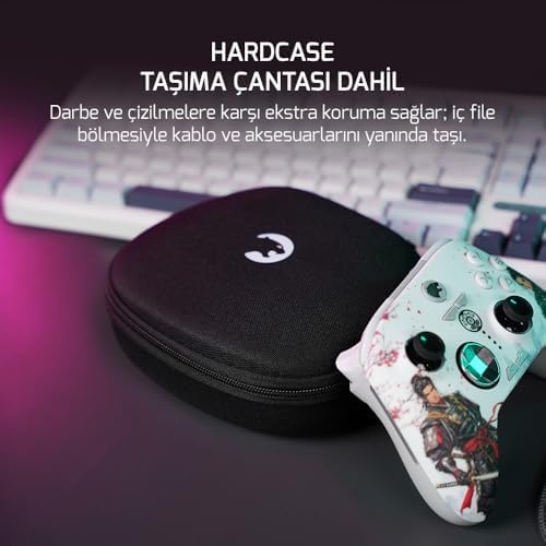 Alternative view of RGB Kablosuz Beyaz Gamepad (2.4G, Bluetooth,Kablolu) (PC Uyumlu)