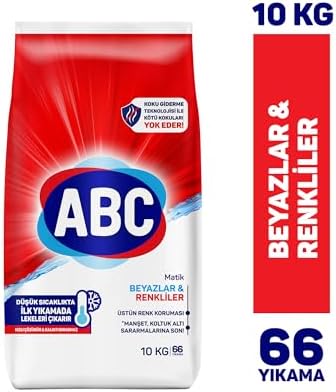 ABC DETERJAN Matik Beyazlar & Renkliler 10 Kg