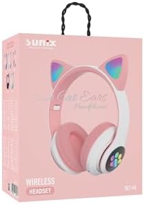 Alternative view of 5.0 Kedi Kulak Üstü Bluetooth Kulaklık Pembe BLT-44