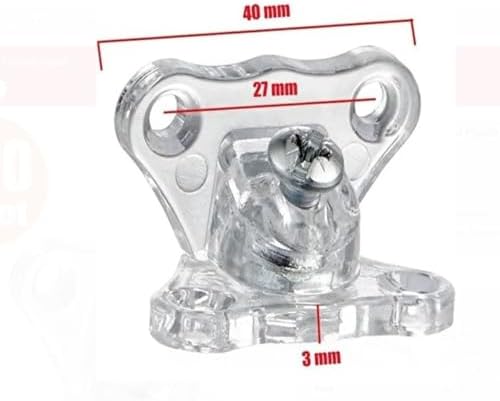 Alternative view of Açılı T Bağlantı Çektirme Şeffaf Plastik Köşe Birleştirme Kelebek Bağlantı (20 Adet)
