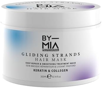 BY MIA Kolajen ve Keratin Saç Maskesi, 300 ml, Krem, Derin Onarım ve Pürüzsüzleştirme, Kuru ve Hasarlı Saçlar İçin, Argan Yağı ve Maca Özlü