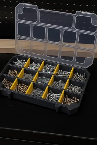 Alternative view of Made Slim Organizer 12 Bölmeli, Şeffaf, Düzenleyici Kutu, Polipropilen Malzeme, Çekmece İçi ve Masaüstü Kullanım İçin, Hafif Taşınabilir, Saklama Kutusu
