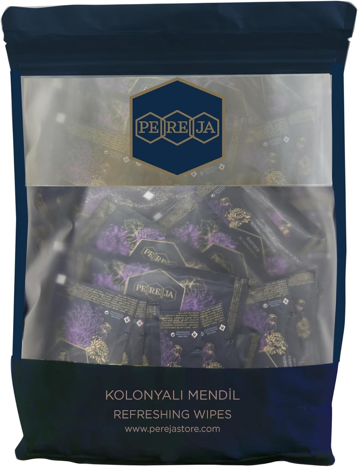 Pereja Kolonyalı Mendil 5x10 Doypack Elegance x 50
