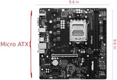 Alternative view of ASRock A620AM-HVS AMD Ryzen 9000/8000 / 7000 Serisi CPU Uyumlu (Soket AM5) A620A Micro ATX Anakart