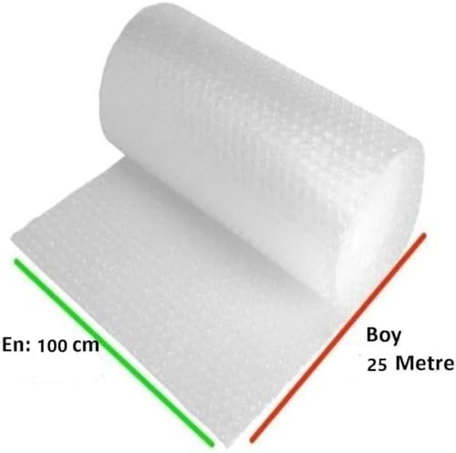 Balonlu Naylon 100cm X 25Mt (En: 100 cm, Boy: 25mt.) Üç Katlı Eşya Koruma Ambalajı, Pat Pat