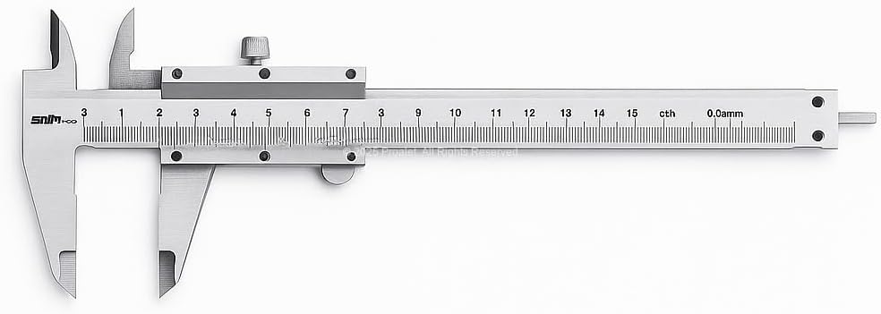 Alternative view of Analog Kumpas, 150 mm, 0.02 mm Hassasiyetli Ölçüm Aleti, Karbon Çelik Gövde, İç Dış Derinlik ve Ölçüm Uygunluğu ile Teknik Kaliper