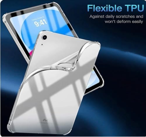 iPad 11.nesil A16 11inç/10.nesil 10.9inç Uyumlu Kılıf Darbelere Dayanıklı Şeffaf Kapak