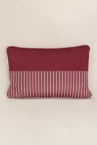 Charm Kırmızı Beyaz Şerit Baskılı Kırlent 40x60 35256A