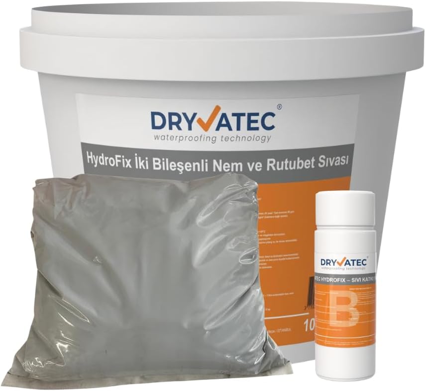 Alternative view of HydroFix – 2 Bileşenli Nem ve Rutubet Sıvası (10 kg Set)