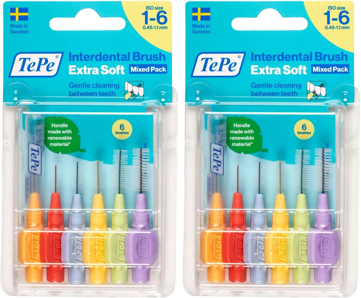 Alternative view of Blister X-SOFT Diş Arayüz Fırçası (1x 6 Adet) Karışık Set (2 paketi)