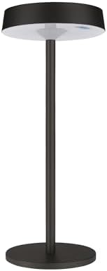 Alternative view of Solar Şarjlı Masa Lambası – 3 Kademeli Dimmer, Dokunmatik, Type-C USB, Güneş Enerjili, Siyah Metal Gövde, 31 cm