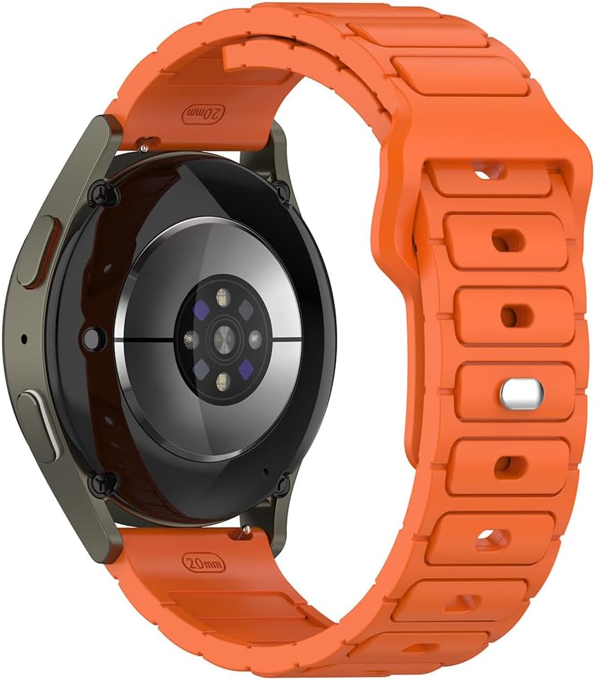 Pace ile Uyumlu CNS KRD-132 22mm Silikon Kordon Strap Kayış - Turuncu