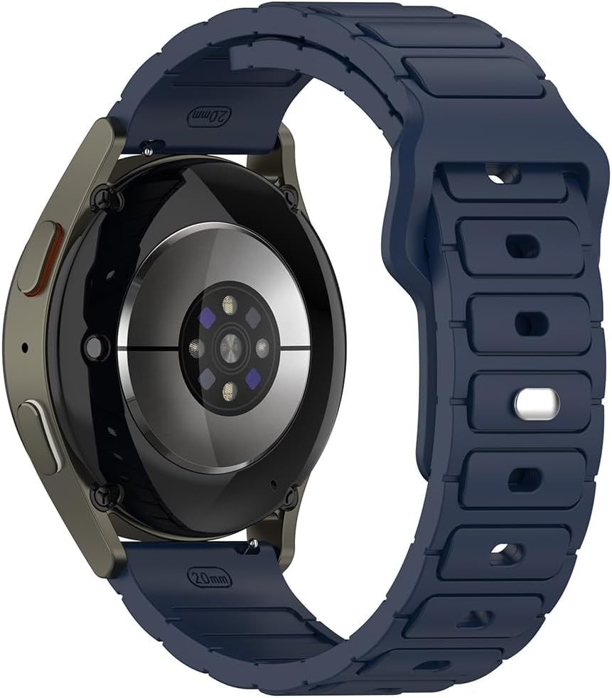 Pace ile Uyumlu CNS KRD-132 22mm Silikon Kordon Strap Kayış - Midnight