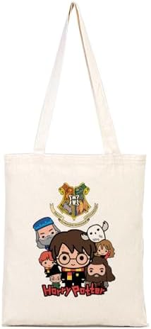 Potter ve Logo Baskılı Bez Çanta