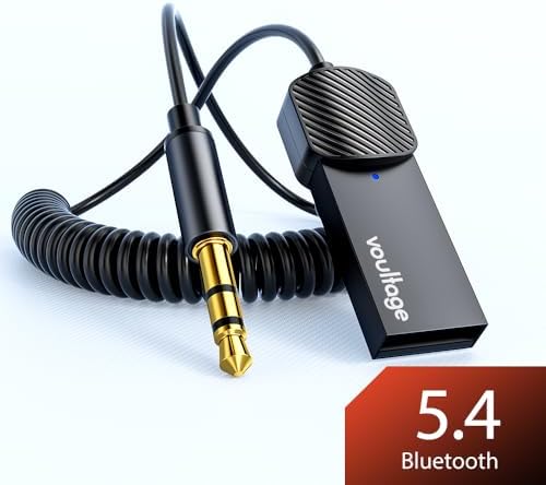 Bluetooh 5.4 Aux Kablosuz Araç Ses Dönüştürücü Kiti