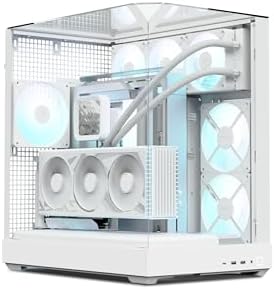 Alternative view of APNX V2 Beyaz ATX Kasası - X-Pand Çift Hava Akışı, 3 Taraflı Temperli Cam, 360mm AIO ve Ters BTF Anakart Desteği, 4×140mm Fanlar, 160mm Fan Yuvaları, ARGB Fan Hubı, GPU Braketi, Yüksek Hava Akışı