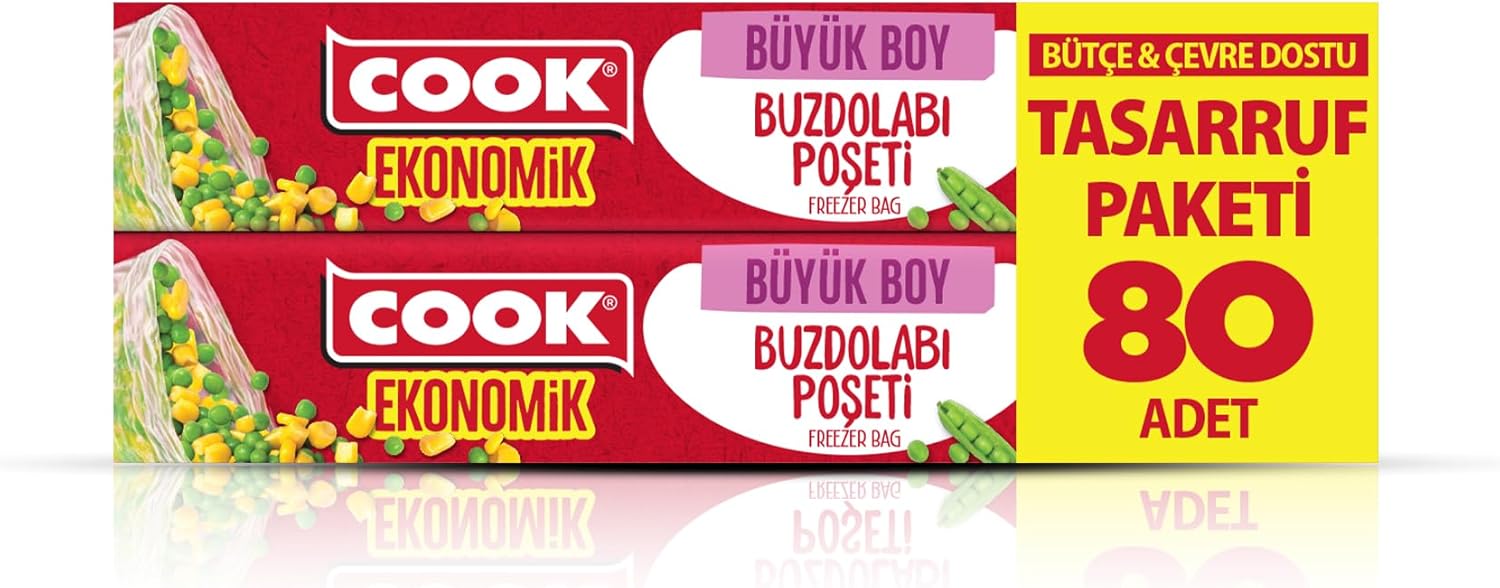 Alternative view of Ekonomik Büyük Buzdolabı Poşeti, 30 x 42 cm, 80 Yaprak, Şeffaf