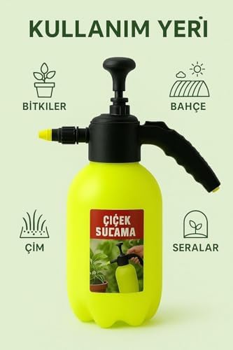 2 Litre Basınçlı Pompa – İlaçlama Pompası, Çiçek Sulama Pompası, Araç Köpük Yıkama ve Oto Temizlik İçin Çok Amaçlı Basınçlı Püskürtme Pompası-Yaprak Temizleme Ve Oto Yıkama
