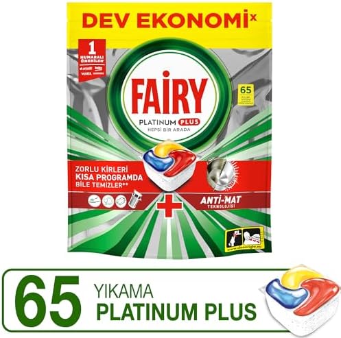 Platinum Plus Bulaşık Makinesi Deterjanı Kapsülü/Tableti 65 Yıkama