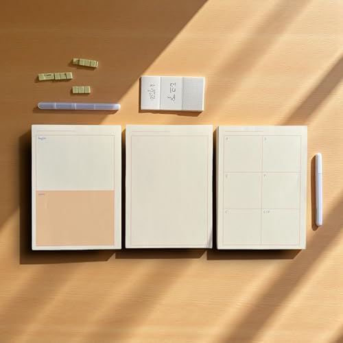 Alternative view of 3’lü Masaüstü Planlayıcı Seti – Bugün & Yarın & Haftalık Plan | Noktalı Sayfa | Koparılabilir Blok | 3 x 80 Yaprak | 90 gr Ivory Kağıt
