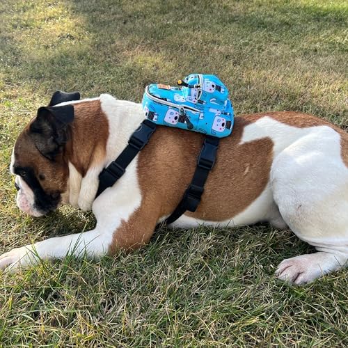 Köpek Sırt Çantası – Geri Dönüştürülmüş Malzeme, Su Geçirmez, Göğüs Tasması Fonksiyonlu, Ayarlanabilir,Çantalı Göğüs Tasması,Cute,Small