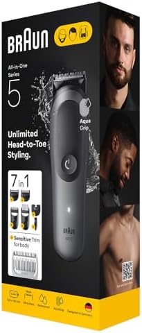 Hepsi Bir Arada Series 5, 7’si 1 arada Tıraş Kiti, Keskin Bıçak, Vücut Tıraşı AIO5520