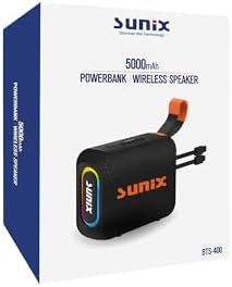 5000 Mah Powerbank Özellikli Taşınabilir Bluetooth Hoparlör BTS-400