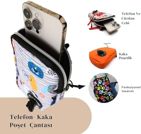 Alternative view of Cep Telefonu Çantası –Dışkı Poşeti, Fermuarlı, Gizli Poşet Gözü, Köpek Gezdirme için İdeal, Woof