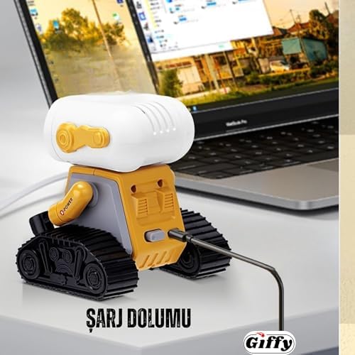 Alternative view of Giffy/Oyuncak Uzaktan Kumandalı El Sensörlü Akıllı WALL-E Dahili Şarjlı Işıklı Sesli FULL Fonksiyonlu El Hareketlerini Algılayabilen Farklı Işık Kombinasyonlu Akıllı RC (SARI)