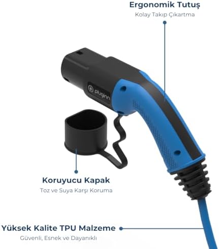 Alternative view of 22 kW Tip 2 AC Elektrikli Araç Şarj Kablosu 5 Metre