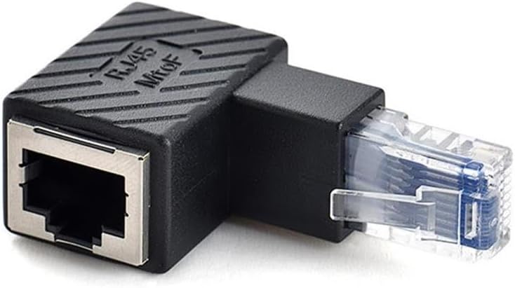 3752 Rj45 Dişi Erkek 90 Derece Cat İnternet Ethernet Kablo Uç Çevirici Adaptör Dişi Erkek Rj45 Cat5 Cat6 Cat7 uyumlu 90 derece çevirici dönüştürücü adaptör.