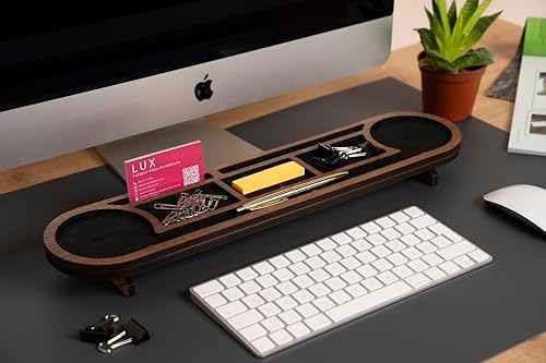 Oval Masaüstü Organizer Ceviz