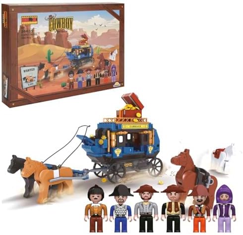 Alternative view of Cowboy Set Askerler Ve Kızılderililier 6 Figürlü 360 Parça