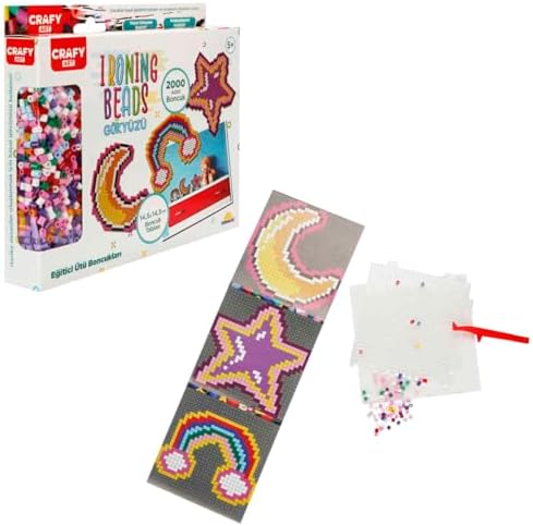 Crafy Hobi Boncuk Aktivite Set Gökkuşağı-Yıldız-Ay