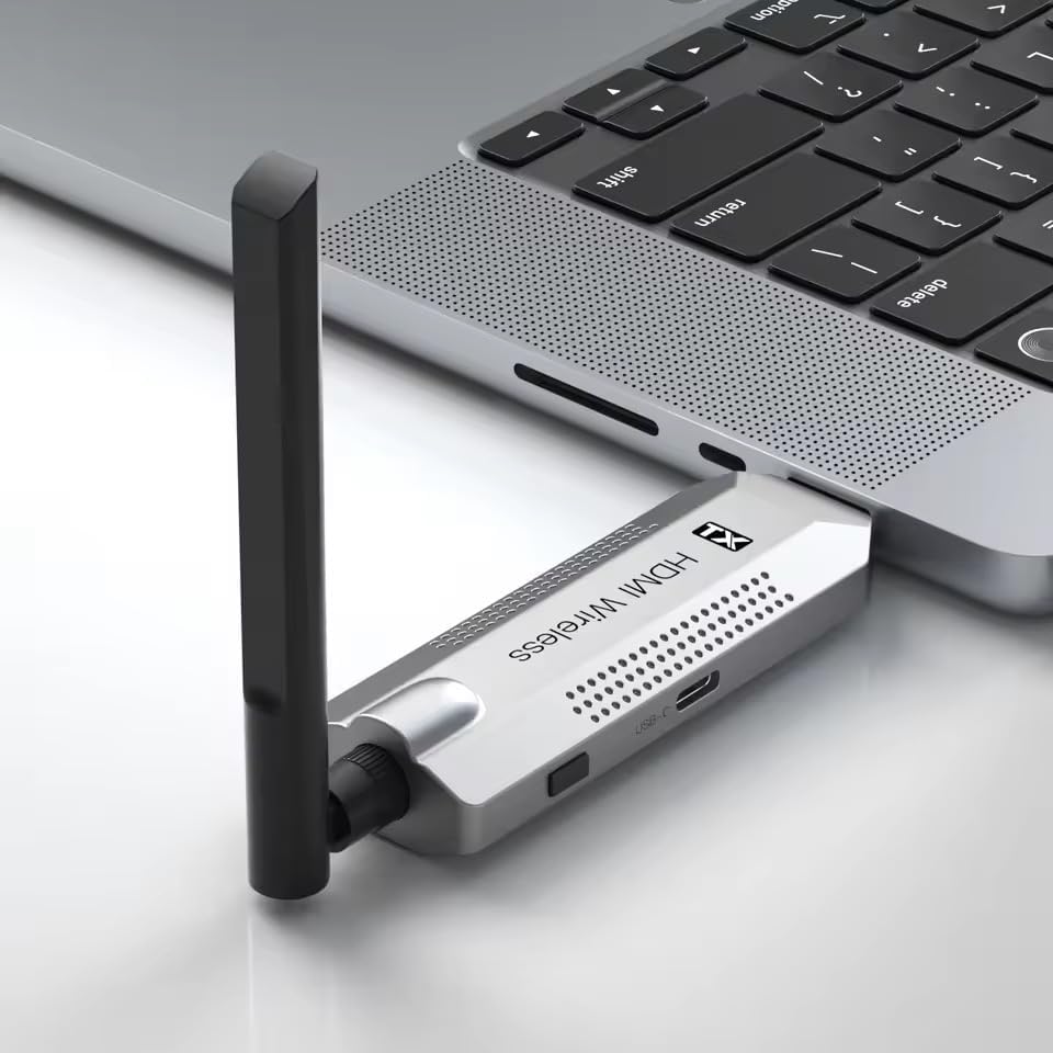 Alternative view of Kablosuz HDMI Verici ve Alıcı Kiti - Uydudan Projeksiyona | 150 Metre Menzil | 1080P 60Hz Notebook'dan TV'ye Görüntü Aktarımı | HD-TX-RX | Tak-Çalıştır | Çoklu Cihaz Desteği - G146 HDMI