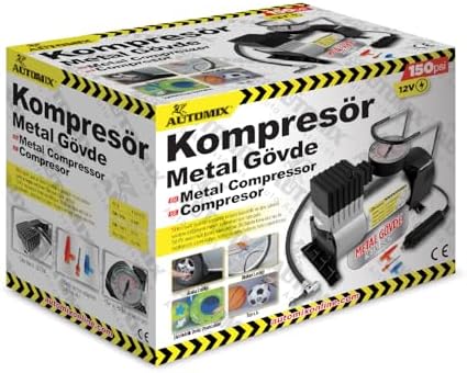 Metal Kompresör | Araç Lastik ve Hava Basınçlandırma Cihazı