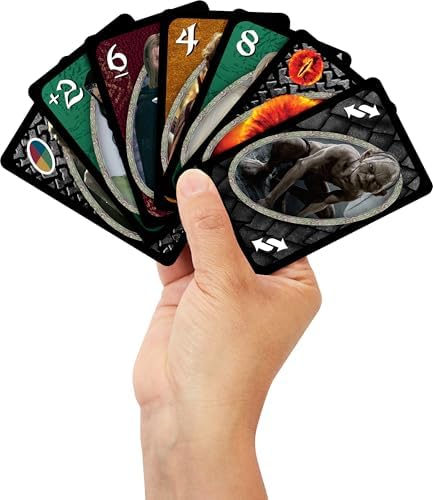 Alternative view of Mattel Games UNO of the Rings Kartlar JMF13