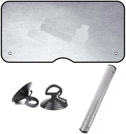 Alternative view of Ön Cam Güneşlik, Kumaş, 130x65 cm, Vantuzlu, Katlanabilir, İç Dış Kullanım İmkanı, Ekonomik Güneşlik