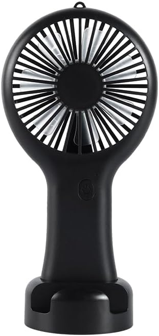 DD5002 Telefon Standlı 3 Kademeli Mini Vantilatör Portatif Soğutucu Fan El Fanı (Siyah)