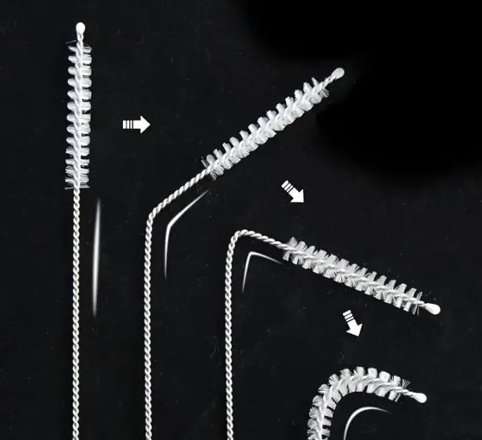 Alternative view of 6'lı Pipet Temizleme Fırçası Seti – Suluk, Biberon, Akvaryum, Cam, Çelik ve Bambu Pipetler İçin Esnek Temizlik Fırçası-Pipet Temizleyici Tel Fırça